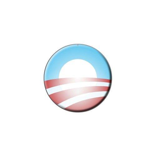 Small Obama Logo - Obama Logo Lapel Hat Pin Tie Tack Small Round
