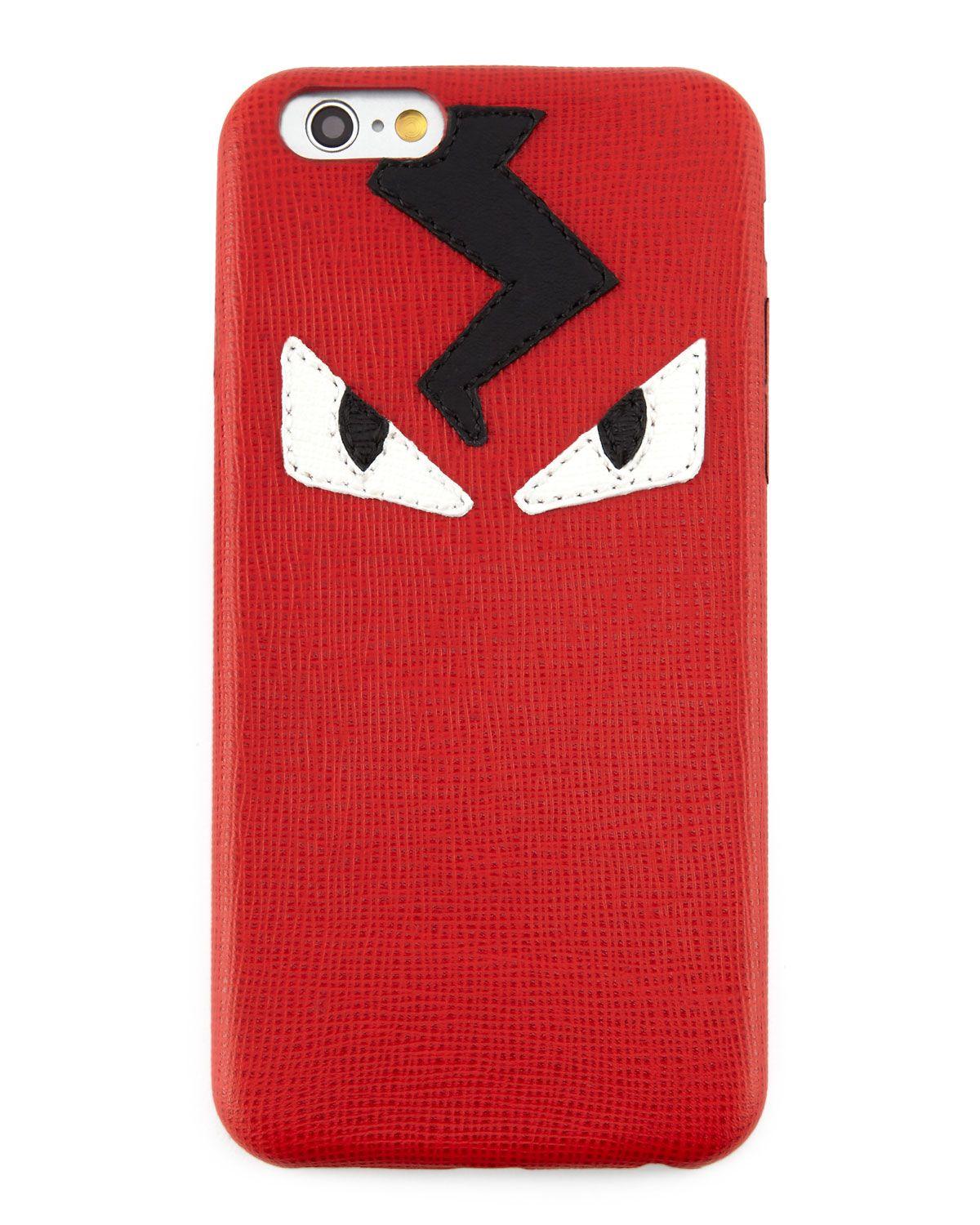 Fendi Monster Eyes Logo - Fendi Monster Eyes iPhone 6 Cover, Red | Neiman Marcus