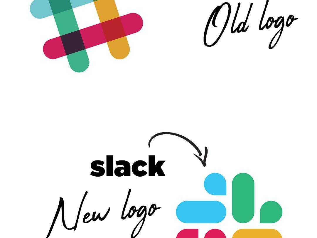 Slack Logo - OLD vs New Slack Logo