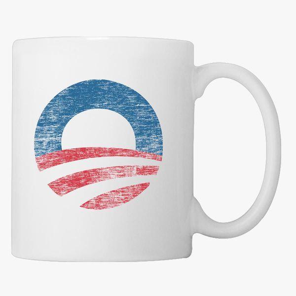 Small Obama Logo - Retro Obama Logo Coffee Mug