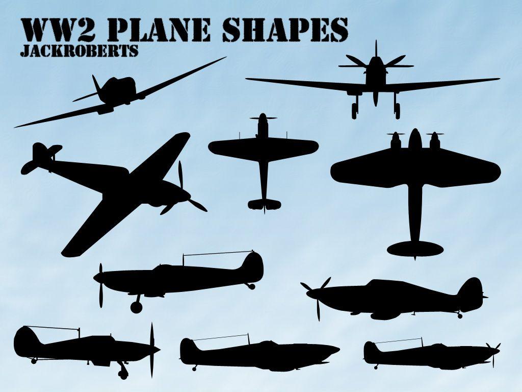 WW2 Aircraft Logo - Custom Shapes: WW2 Planes