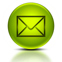 Green Email Logo - mail Flower Public School