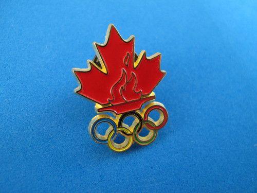 Canada Maple Leaf Olympic Logo - Team Canada Olympics Lapel Pin Hat Pin Souvenir Collector Maple Leaf ...