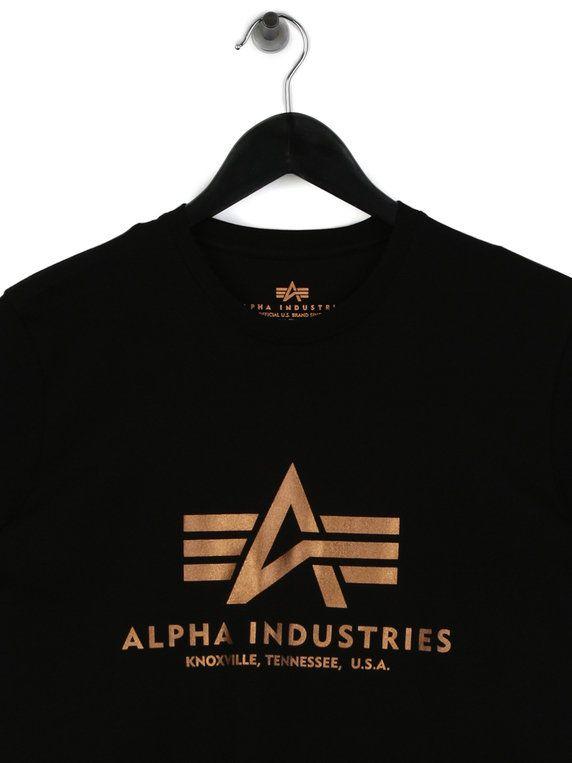 Alpha Industries Logo - Alpha Industries B Logo T Shirt Black