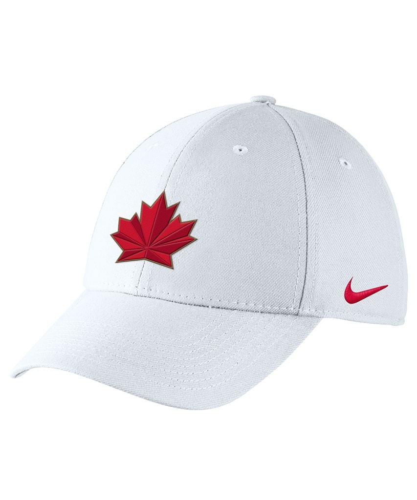 Canada Maple Leaf Olympic Logo - NIKE TEAM CANADA 2018 OLYMPICS SR SWOOSH FLEX CAP - WHITE – Pro ...