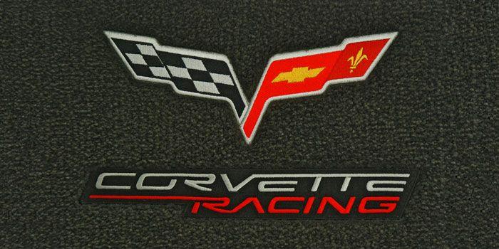 Corvette C6 Logo - C6 Corvette Racing Ultimat Floor Mats | Corvette Depot