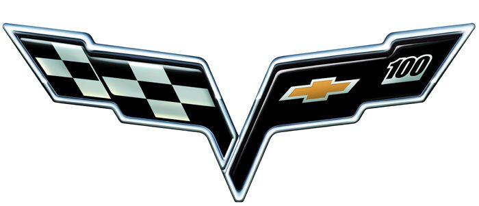 Corvette C6 Logo - C6 Corvette Chevrolet Centennial Metal Sign-ChevyMall