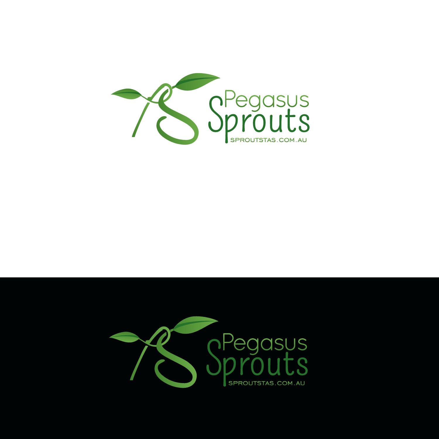 Sprouts Logo - Elegant, Feminine, Business Logo Design for Pegasus Sprouts and web
