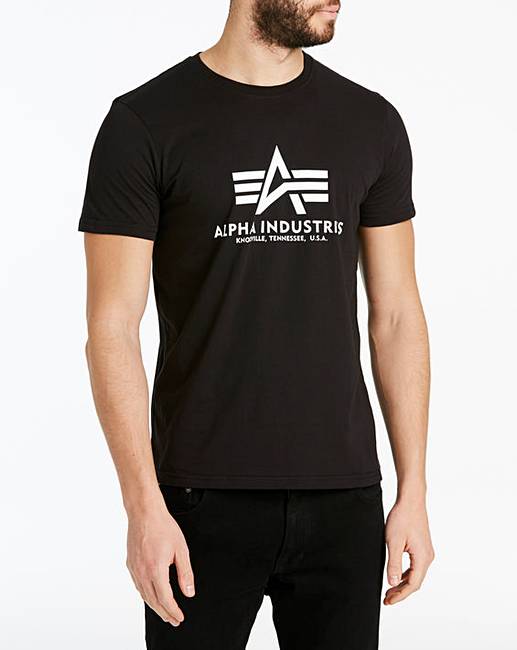 Alpha Industries Logo - Alpha Industries Logo T-Shirt | Jacamo