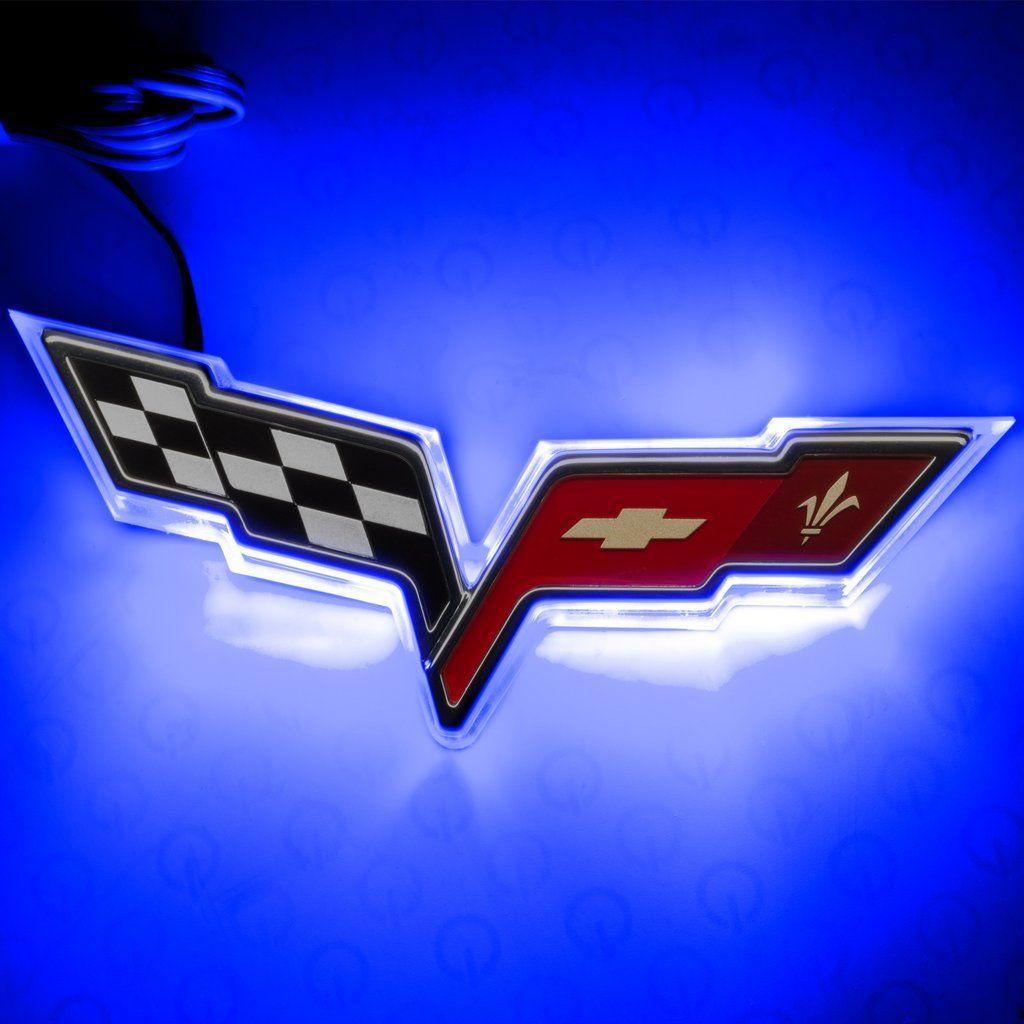 Corvette C6 Logo - Chevy Corvette C6 Illuminated Emblem