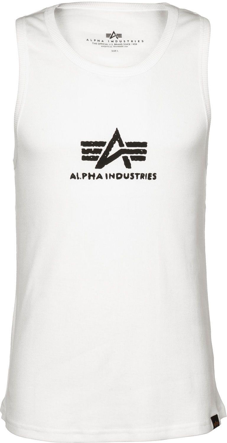 Alpha Industries Logo - Alpha Industries Logo tank top white TZAMEN