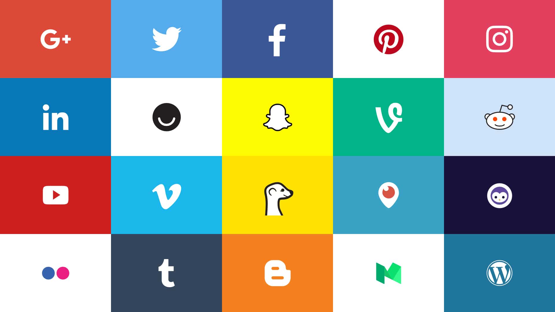 Soical Logo - Social Media Logos 2017: Top 20 Networks Official Assets • Dustn.tv