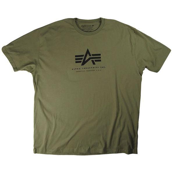 Alpha Industries Logo - Alpha Industries Alpha Logo T-Shirt Olive