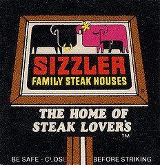 Sizzler Logo - The old SIZZLER logo. Vintage 1970's Stuff. Childhood
