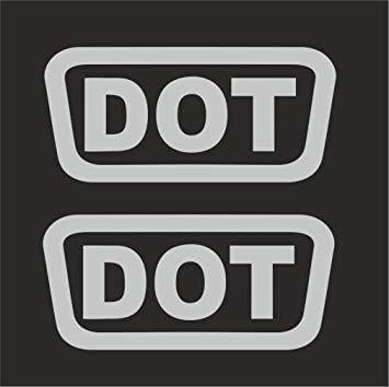 14 Dot Logo - Amazon.com: 2pcs DOT Replacement Logo Helmet Motorcycle Decal ...