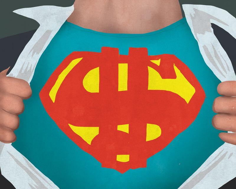 Superman Money Logo - Four Short Essays About Superman - Prairie Dog