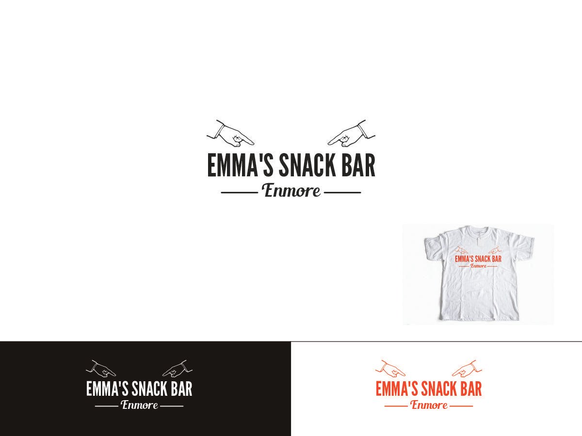 14 Dot Logo - Restaurant Logo Design for EMMA'S SNACK BAR enmore