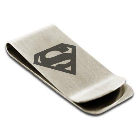 Superman Money Logo - Stainless Steel DC Superman Logo Engraved Money Clip Credit Card