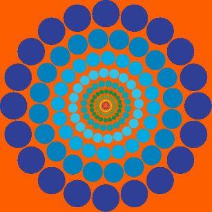 Orange and Blue Circle Logo - Orange Circles Cushions & Throw Cushions