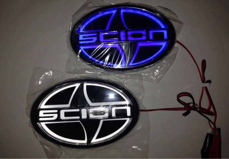 Scion tC Logo - 5D car rear front badge brand logo/emblem trunk light for Scion-in ...