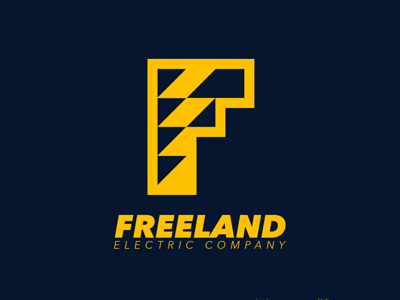 Black Lightning Logo - Freeland Electric Co. by Robert Bratcher | Dribbble | Dribbble