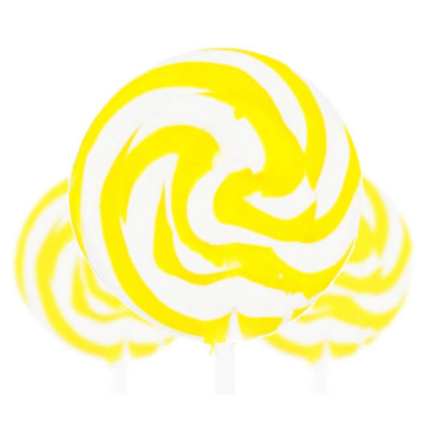 Orange and White Swirl Logo - Medium Yellow and White Swirl Lollipop