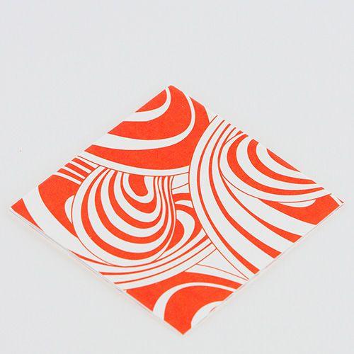 Orange and White Swirl Logo - Ruby Star Traders - Scandi Greeting Card - Swirl - Orange / White ...