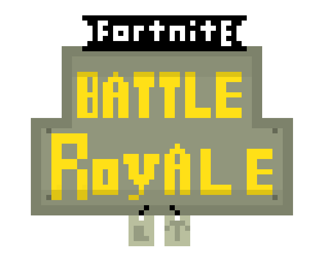 New Fortnite Battle Royale Logo - Fortnite Battle Royale Pixel Art
