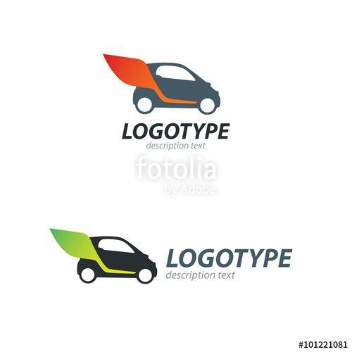 Delivery Company Logo - Delivery company logo. Wings logotype. Delivery car. 