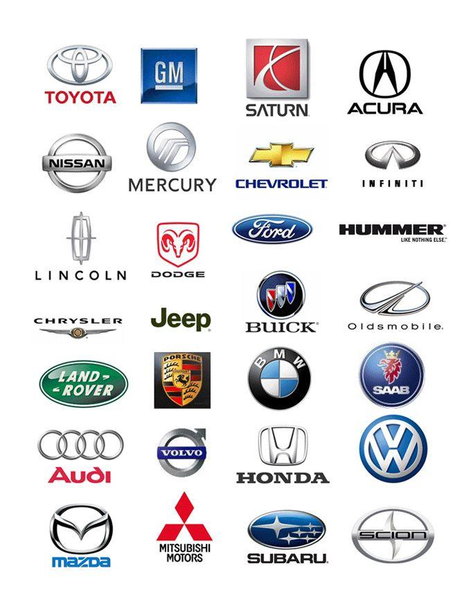 Automobile Makers Logo - Color by Woz Collision Repair