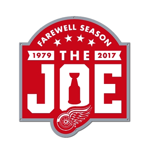 Red Steel Logo - Authentic Street Signs Detroit Red Wings Joe Louis Arena Farewell