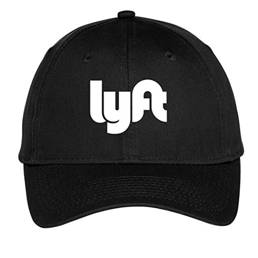 Black Lyft Logo - Men's New LYFT Professional Driver's Hat/Cap -Black White ...