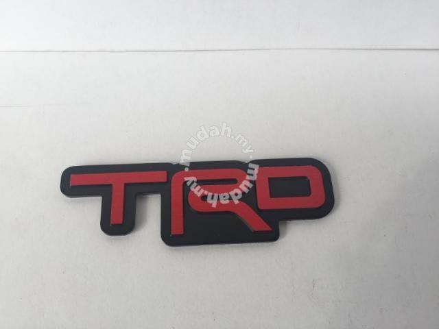 Red Steel Logo - TRD emblem steel logo red Accessories & Parts