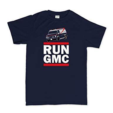 Navy GMC Logo - RUN GMC Vandura Van T-shirt 3XL Navy Blue: Amazon.co.uk: Clothing