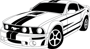 Black and White Mustang Logo - FORD MUSTANG Logo Vector (.AI) Free Download
