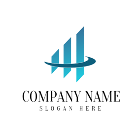 Blue Bar Logo - Free Finance & Insurance Logo Designs | DesignEvo Logo Maker