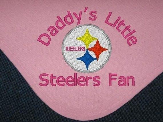 Green and Yellow Steelers Logo - By Sassy Little Reh Hen Embroidery Daddys Little Steelers Fan ...