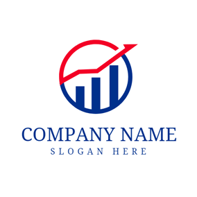 Blue Bar Company Logo - Free Finance & Insurance Logo Designs. DesignEvo Logo Maker