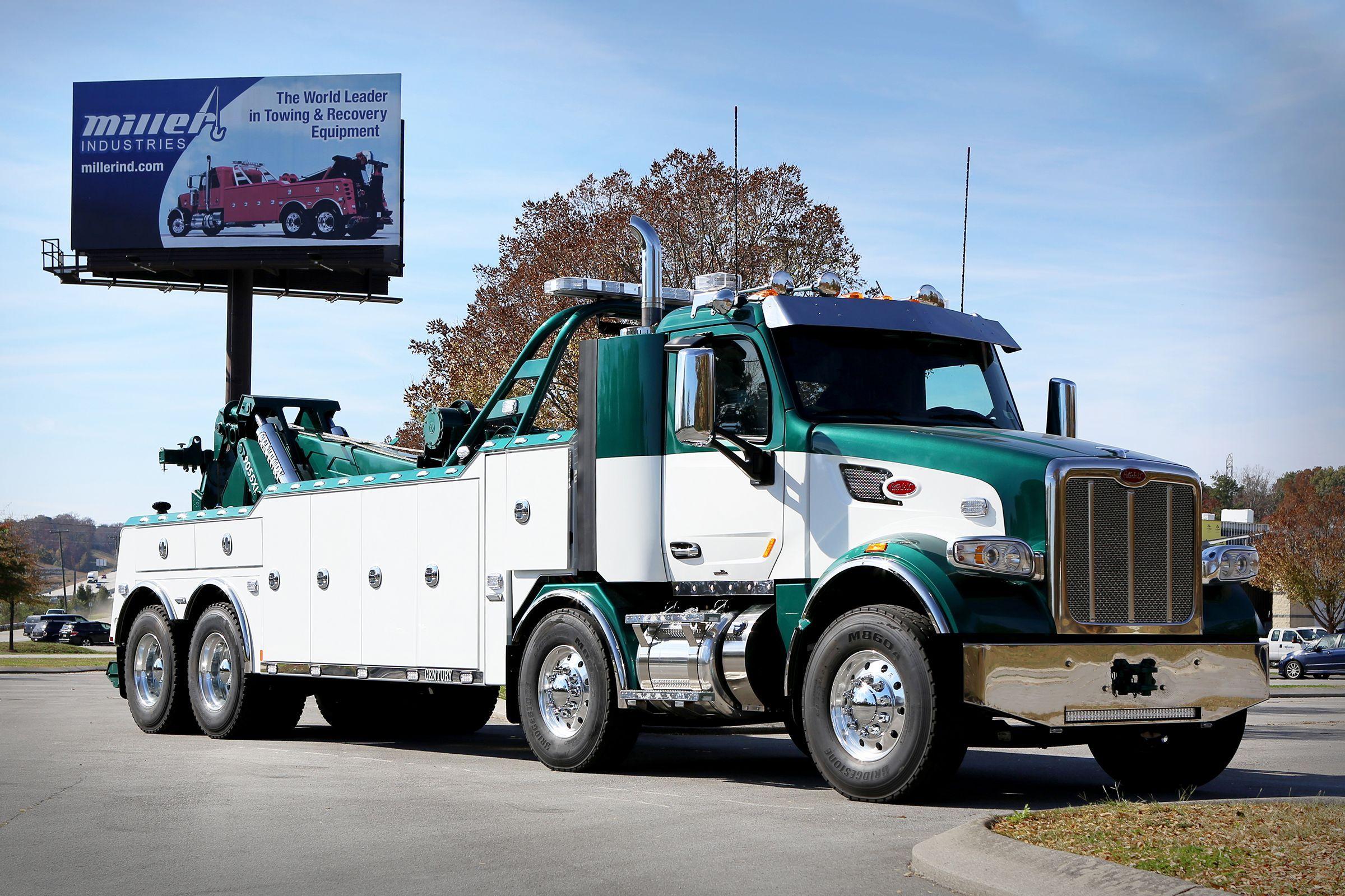 Century Tow Truck Logo - PETERBILT TRUCK Century 9055XL Longer Recovery Boom. Heavy