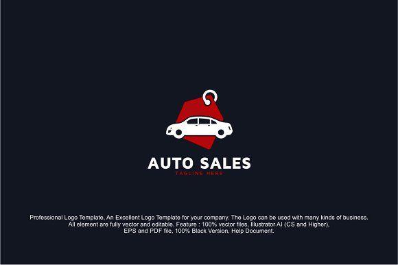Auto Sales Logo - Automotive Car Sales Logo Template Logo Templates Creative Market
