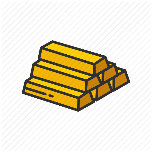 Gold Bar Logo - Bars of gold, brick of gold, gold, gold bar icon
