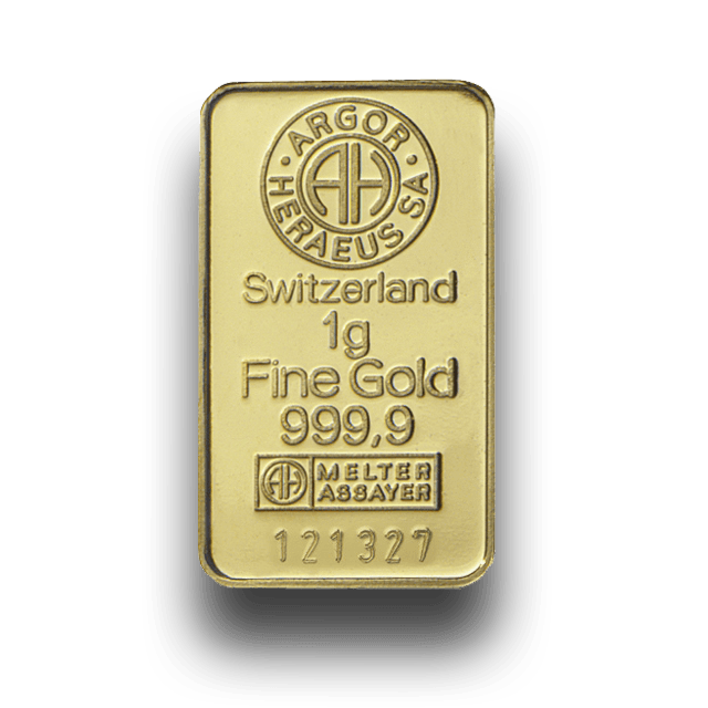 Gold Bar Logo - 1 g, Gold bar; 999.9 Fine, AH - Moro Bitcoin