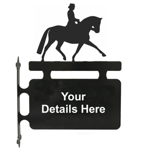 Dressage Horse Logo - Dressage Horse Metal Personalised Hanging Sign