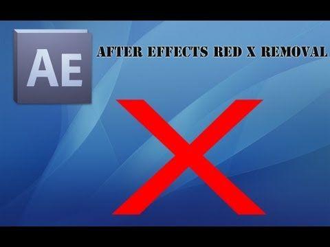 Blue and Red X Logo - How to Remove Red X on After Effects Plugins (Tutorial)