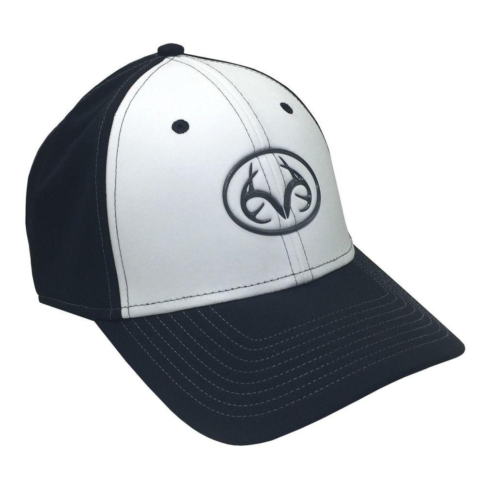 Realtree Antler Logo - Realtree Performance Black 3D Antler Logo Fitted Hat. Realtree