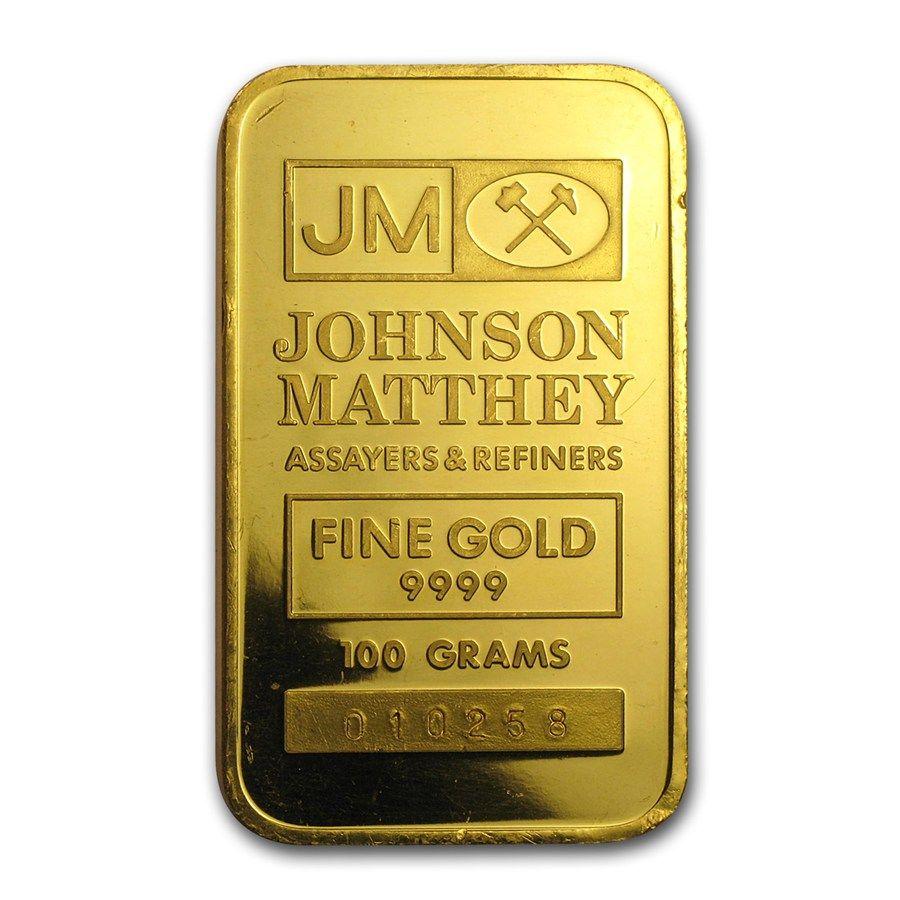 Gold Bar Logo - gram Gold Bar Matthey (Logo Back). Johnson Matthey