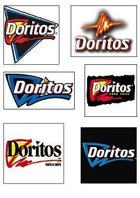 Doritos Chips Logo - I like how all the doritos logos kept the same triangle form to