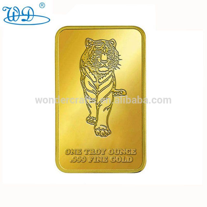 Gold Bar Logo - Manufacturer Free Sample Iron Stamping 3D Gold Bar Nugget