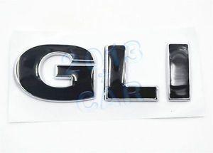 Gli Logo - BUMPER TRUNK DOOR GRILL EMBLEM DECAL GLI BADGE BLACK FOR VW GLI GOLF