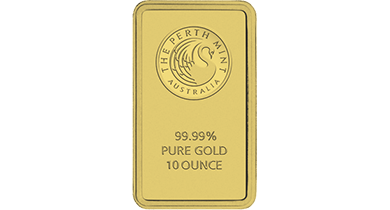 Gold Bar Logo - Goldcore 10 oz Gold Bullion Bars Post and Secure Vault